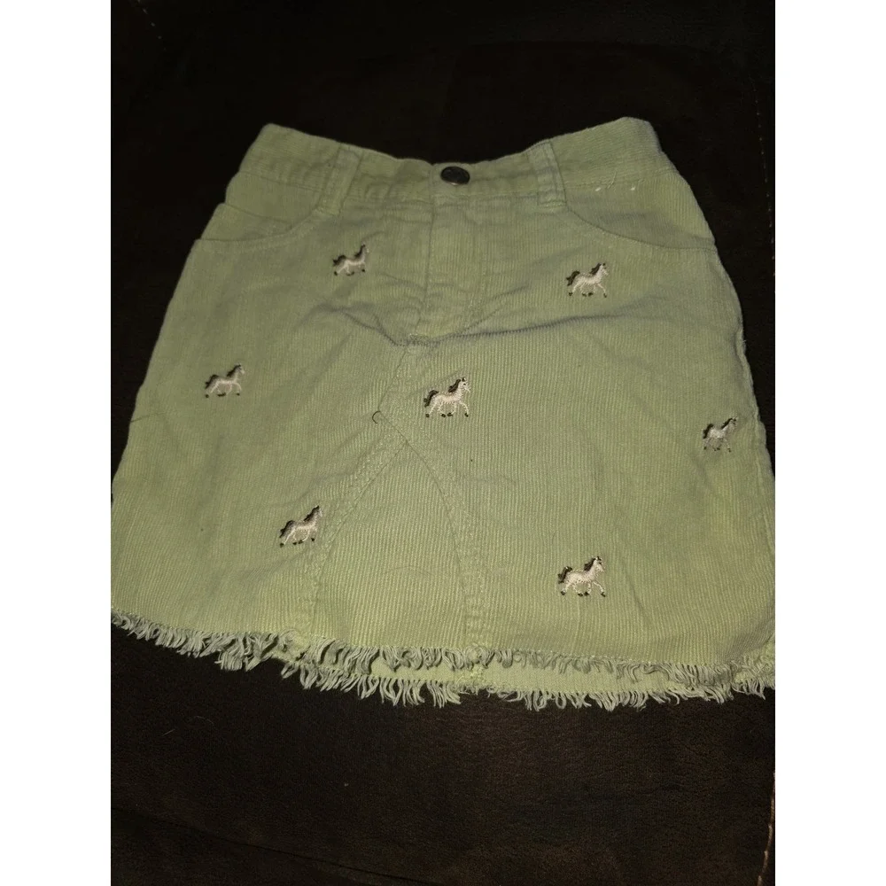 Gymboree cowgirls at heart horse top size 7 cord skort size 6